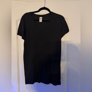 PINK Victoria's Secret Black V-Neck Top